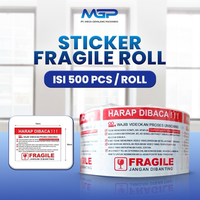 

Stiker Label Fragile | Label Stiker Video Unboxing | Fragile Unboxing | Isi 500pcs