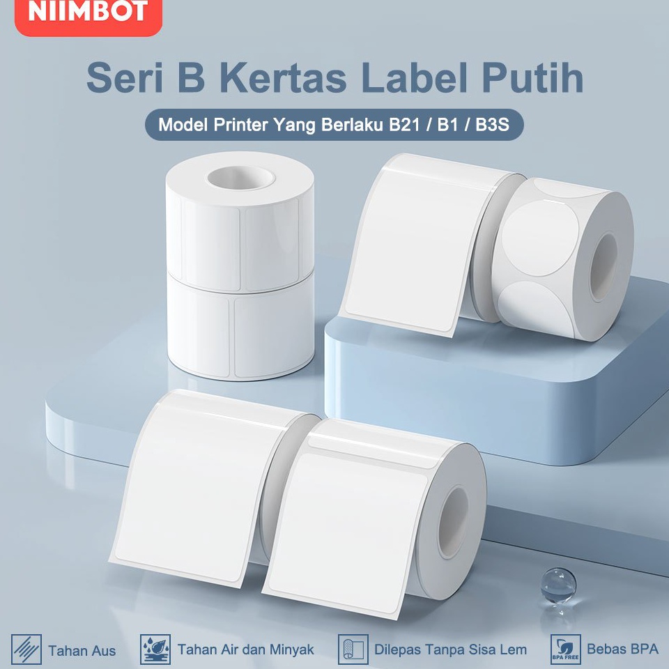 

KODE E26X NIIMBOT B21B1B3S Kertas Stiker Label Termal Putih Lebar Pakaian Harga Komoditas Makanan