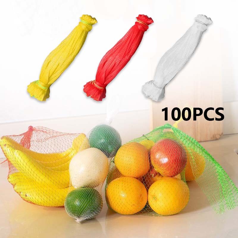 100 Pcs Waring Buah/Jaring Polynet Buah/Jaring Bungkus Buah/Jaring Buah Apel Buah Pembungkus