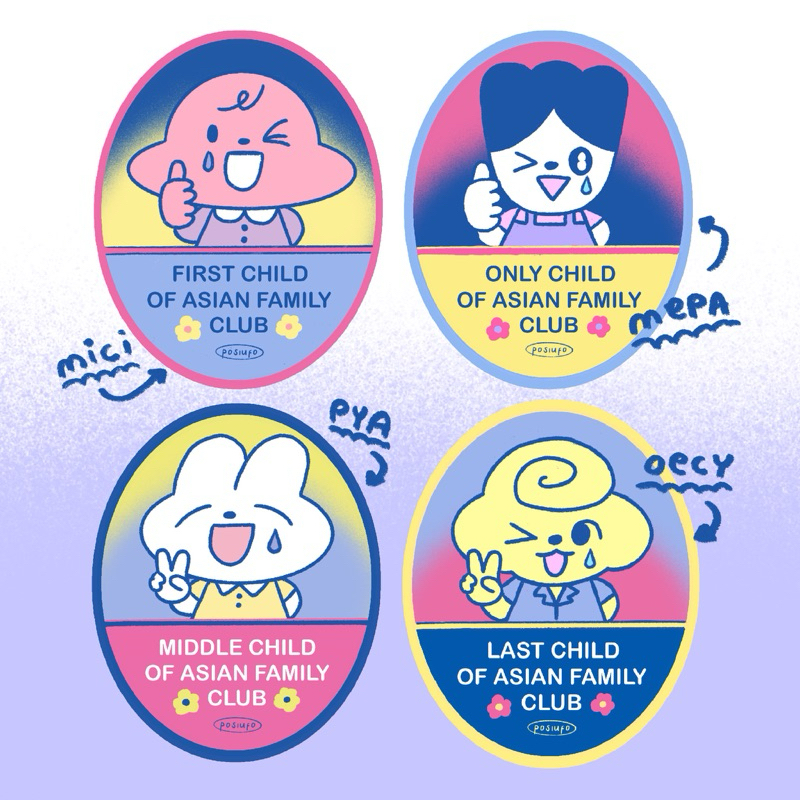 

Asian Family Club Stickers by posiufo