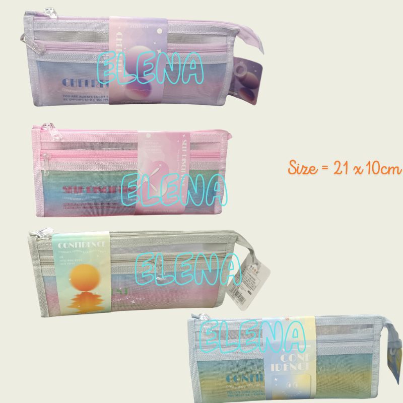 

pencil case/kotak pensil/ kotak pensil jaring/kotak pensil serbaguna