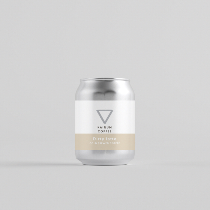 

Kainum coffee kemasan kaleng: Dirty latte