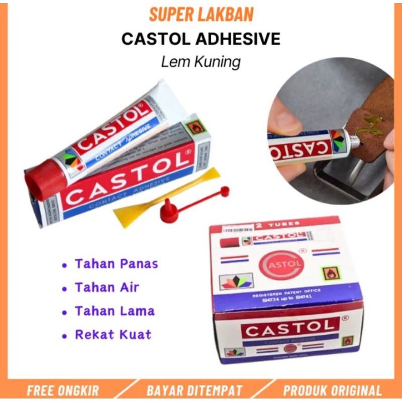 

Lem Castol Besar/Kecil/Mini Lem Serbaguna