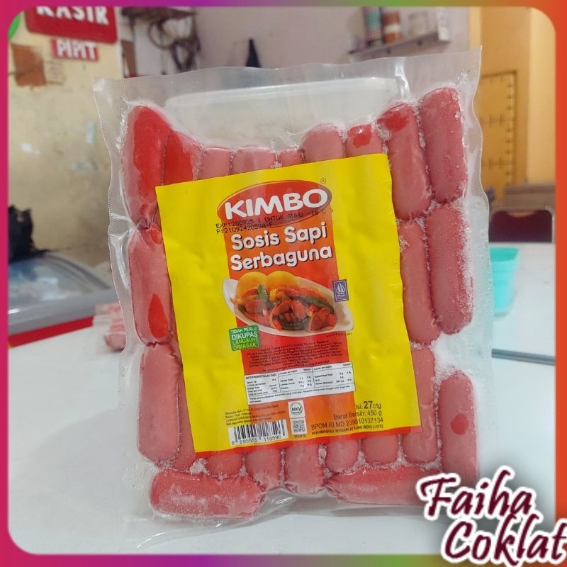 

SOSIS KIMBO COCTAIL MERAH SERBAGUNA ISI 25 PCS FROZEN FOOD FAIHA COKLAT