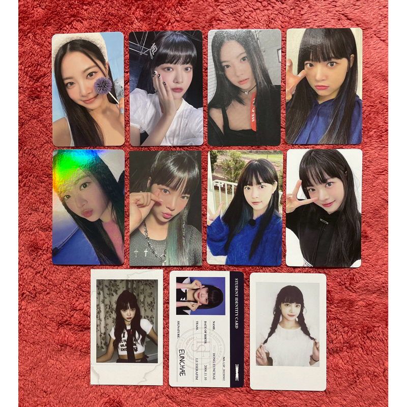 OFFICIAL PHOTOCARD PC EUNCHAE LE SSERAFIM PART 2