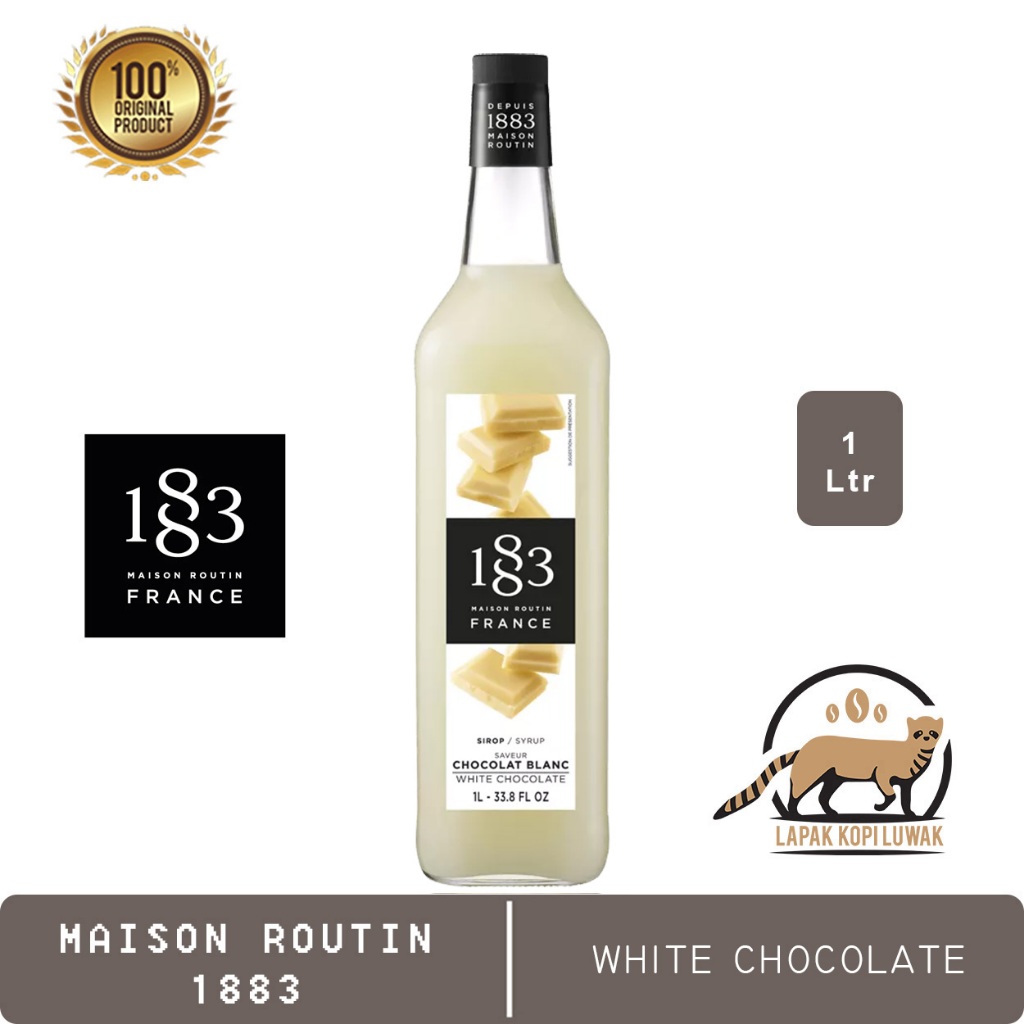 

White Chocolate Syrup merk Maison Routin 1883