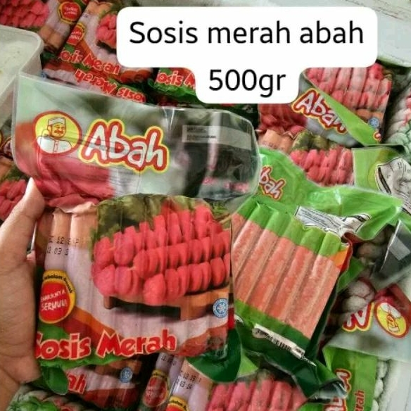 

sosis ayam merah Abah 500gr/Abah sosis merah