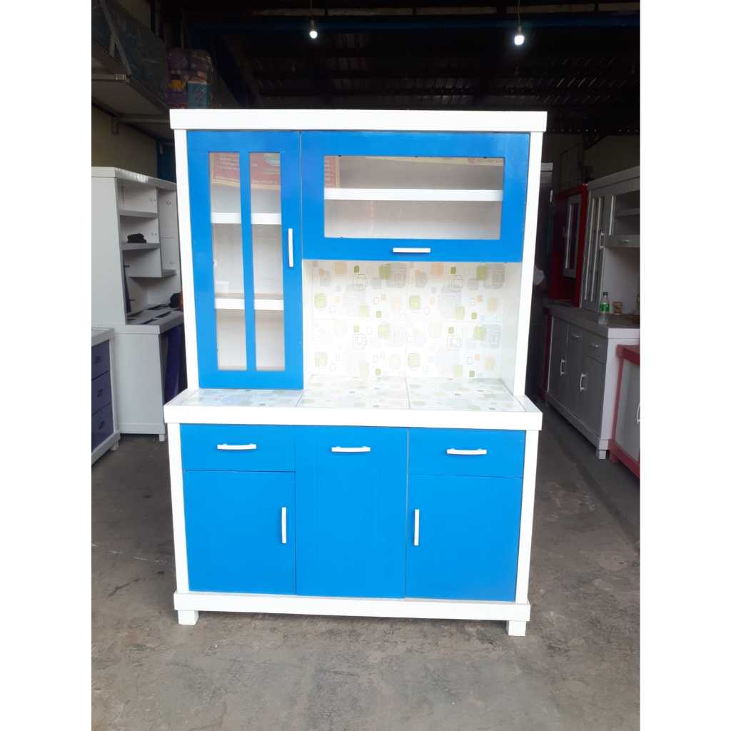 LEMARI SAYUR 3 PINTU HIDROLIK / RAK PIRING KAYU MINIMALIS / LEMARI SAYUR 3 PINTU