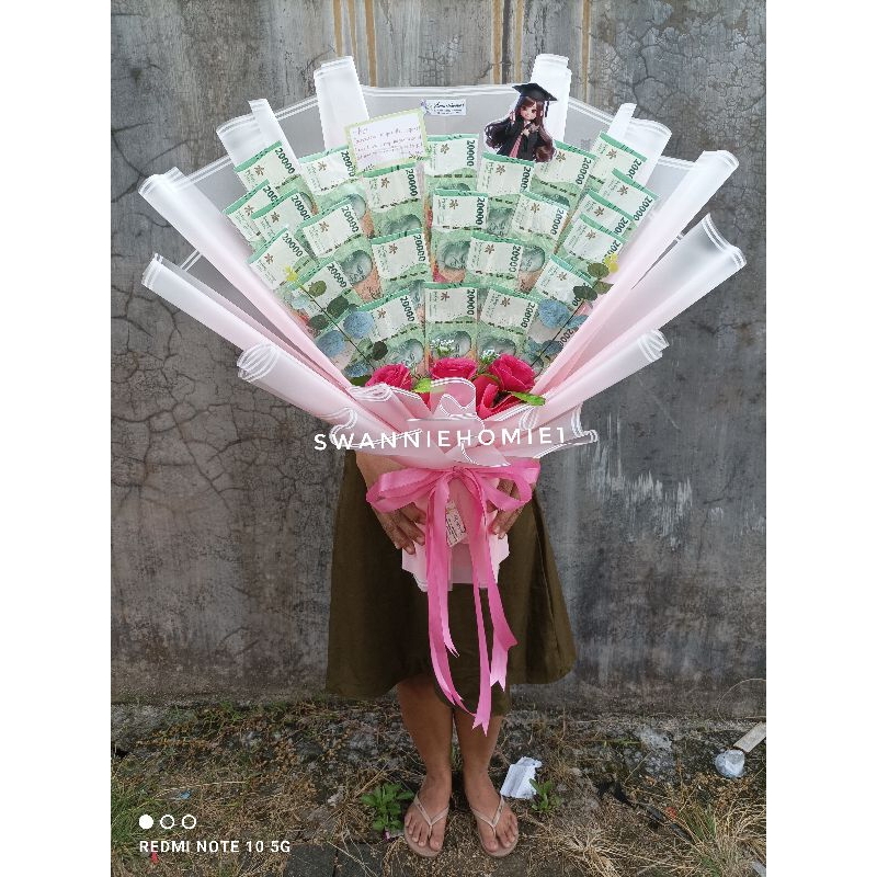 buket kosongan uang 20  25 30 35 40 45 lembar  / kerangka buket uang jumbo 20 - 50 lembar