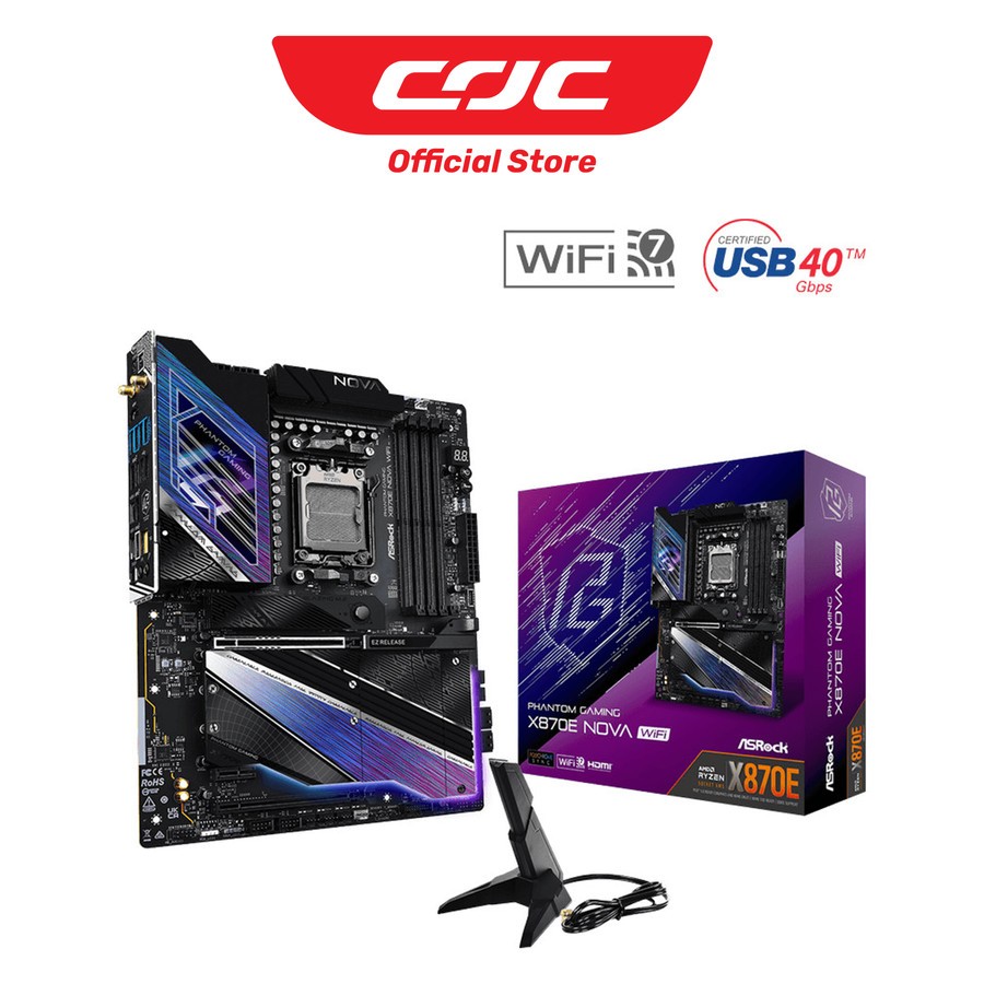 ASRock X870E Nova WiFi Motherboard AMD AM5 DDR5
