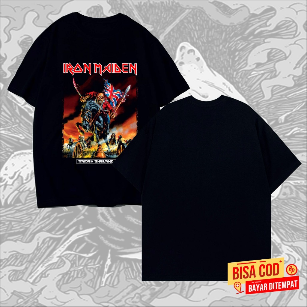 KAOS IRON MAIDEN BAND METAL DISTRO BANDUNG UNDERGROUND
