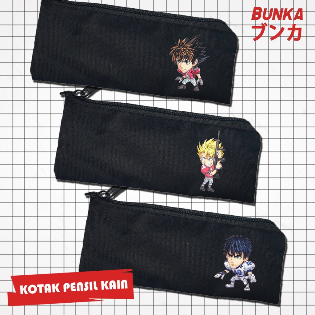 

Pouch Tempat Pensil Anime Eyeshield 21 Murah Bahan Souvenir Pernikahan Bisa Bayar Ditempat cod Gift Anniversary Couple Hampers Kado