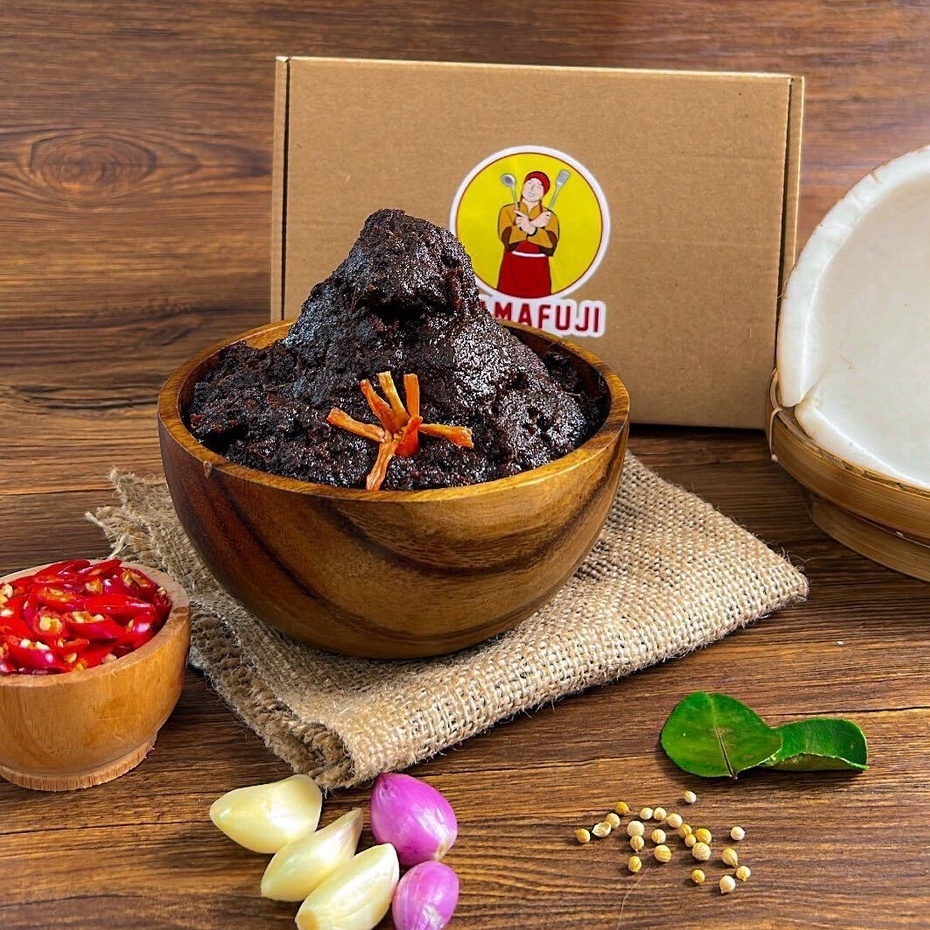 

Rendang Mama Fuji 350 gram kering cita rasa asli Padang