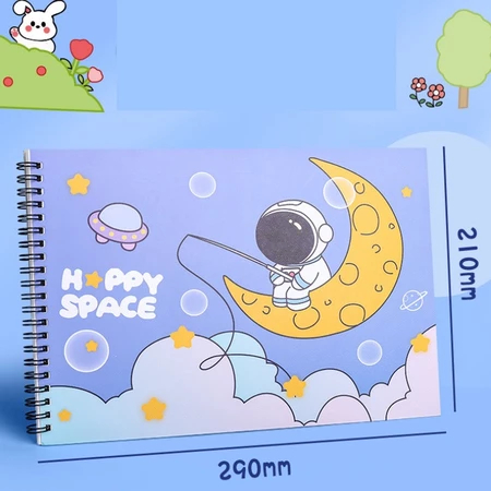 

[Whispers] Buku Gambar Lukis Sketsa Anak Mewarnai Sketchbook A4 BG0001