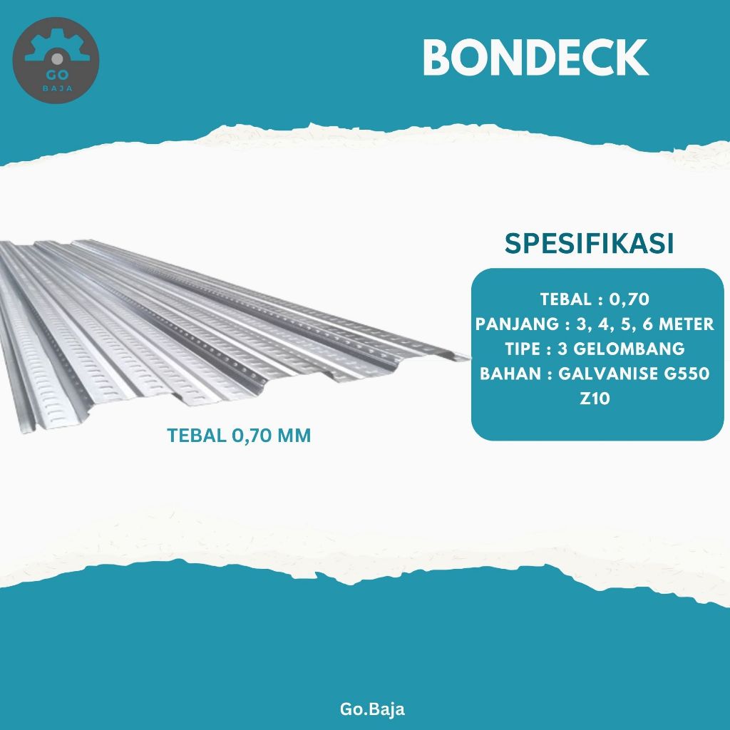 BONDECK / FLOOR DECK 0.70 MM BONDEK TEBAL