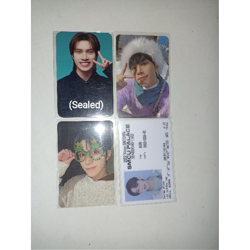 [TAKE ALL] Photocard ID Kun Hendery SMCU Membership DVD the 1st vision Pink Christmast