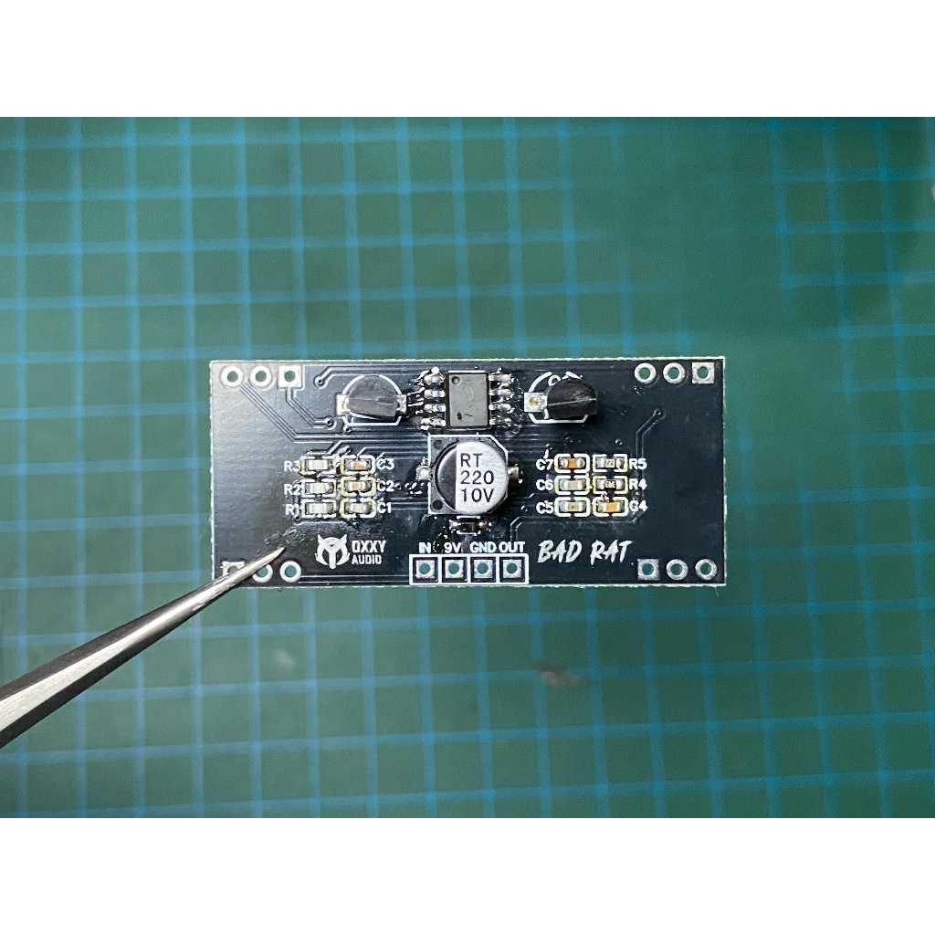 [OXXY AUDIO] effect CUSTOM Fx Distortion BAD RAT based on Proco RAT Pedal Fx Custom Box 1590B