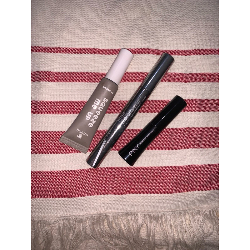 [Preloved] Emina Browcara • Pixy Eyeliner • Wardah Mascara