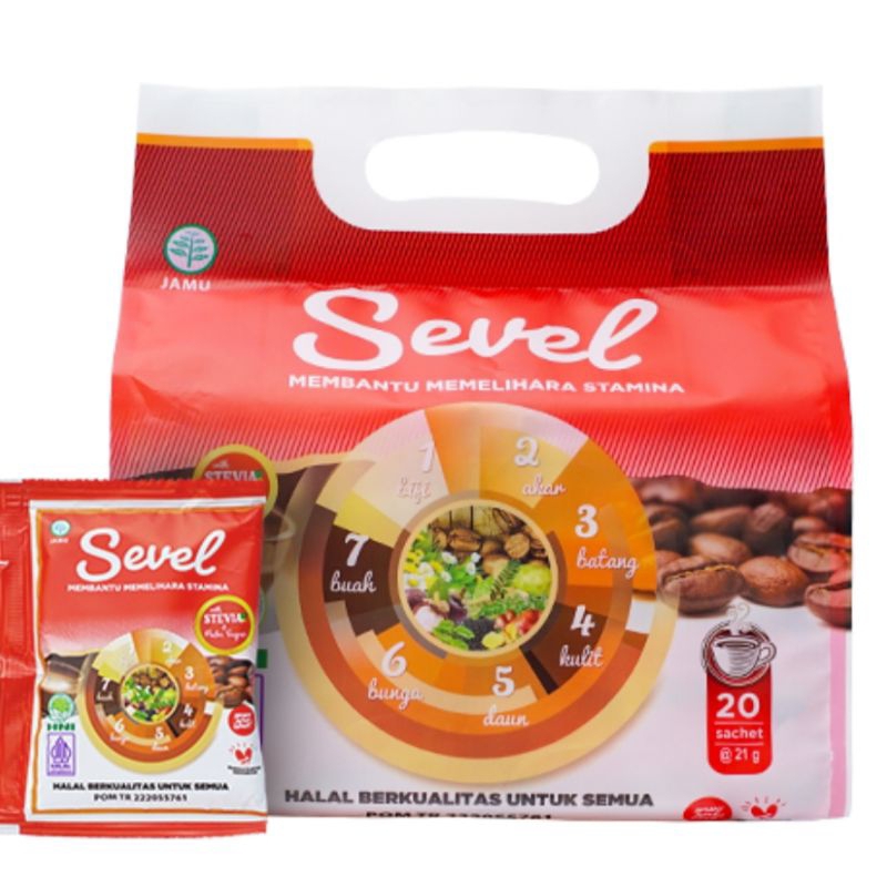 

Kopi Sevel 7 Elemen Ecer 10 Sachet