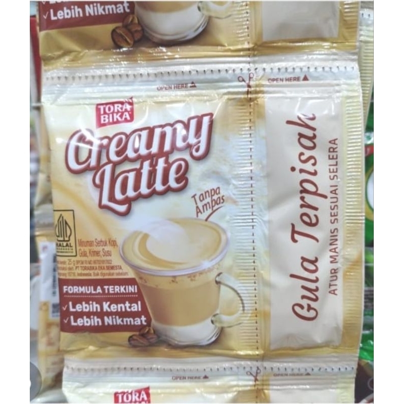 

Torabika Creamy Latte Renceng isi 10 Sachet