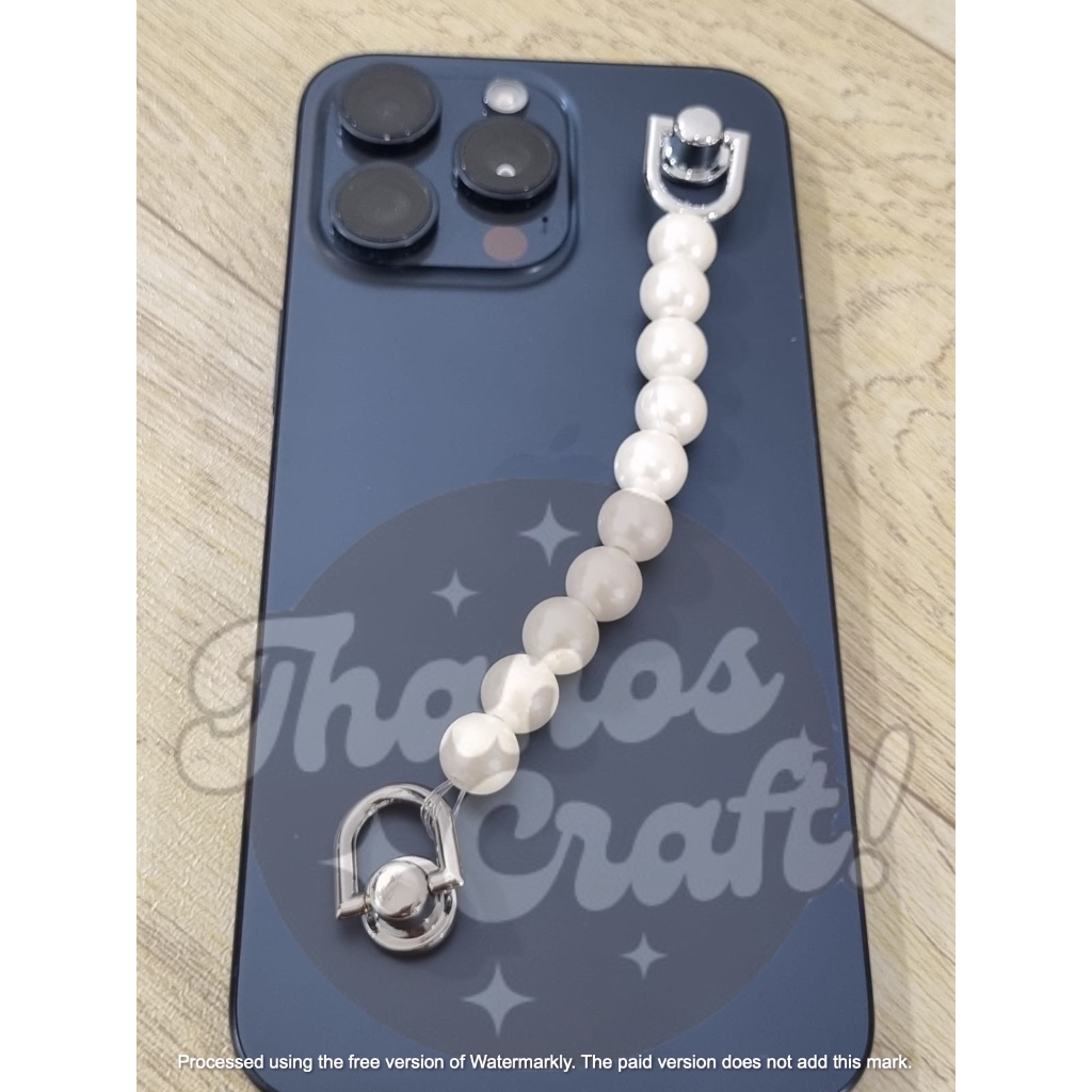 GANTUNGAN HP MUTIARA + RING D BAUT/ PCS