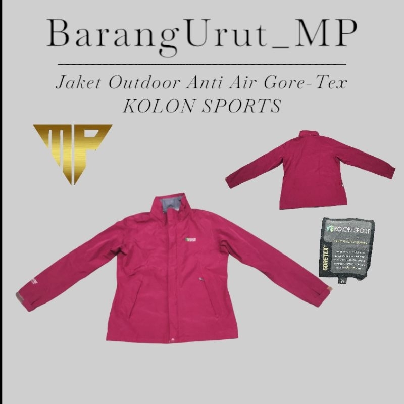 Jaket Outdoor Waterproof bahan Goretex brand Kolon Sports second