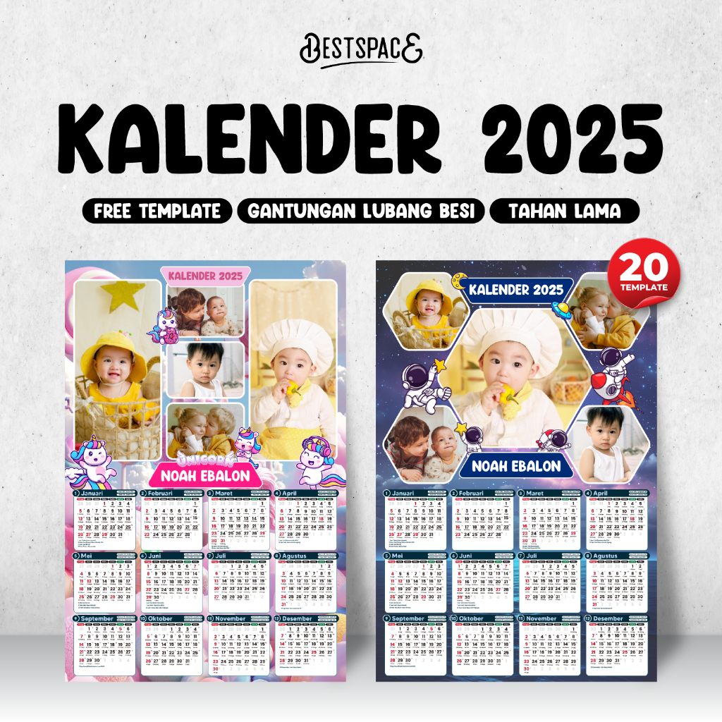 

Cetak Kalender Dinding Custom Design dan Foto 2025