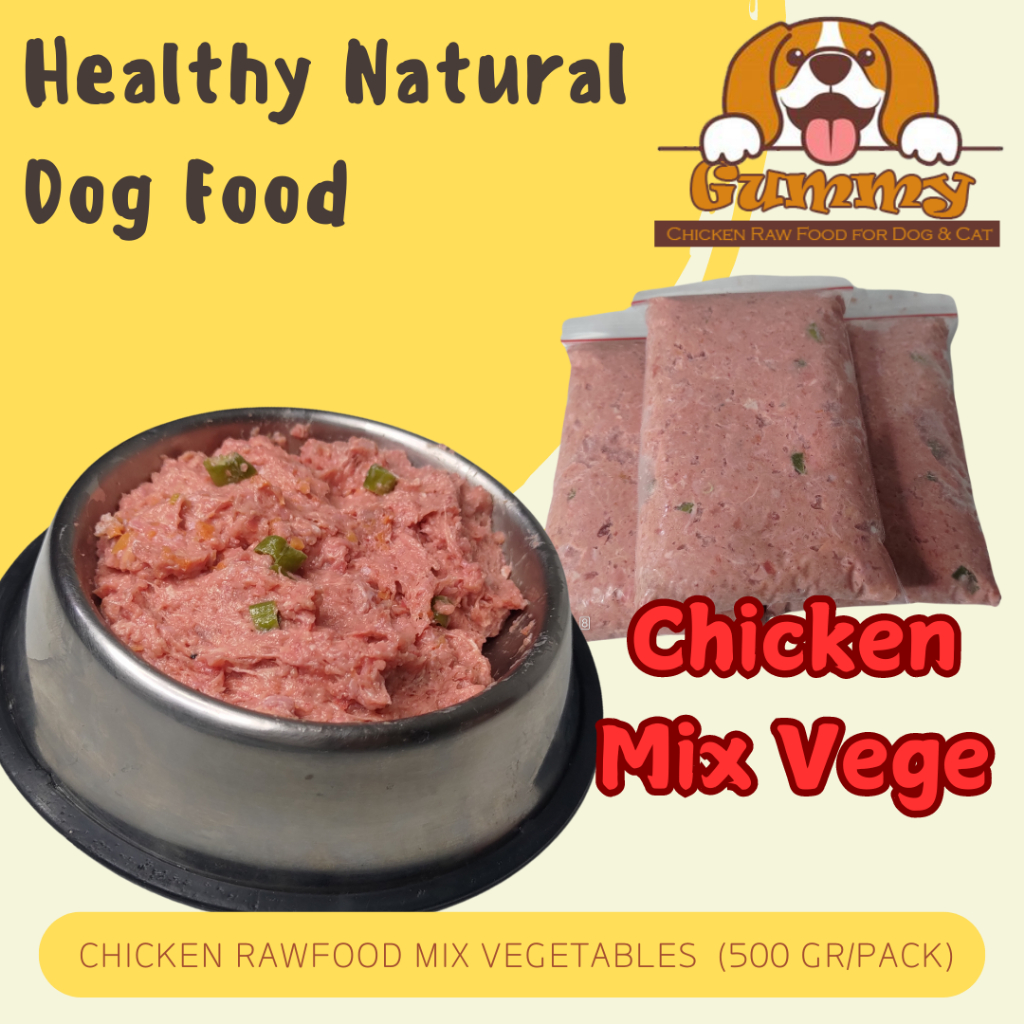 RAWFOOD RAW FOOD ayam mix sayuran 500gr