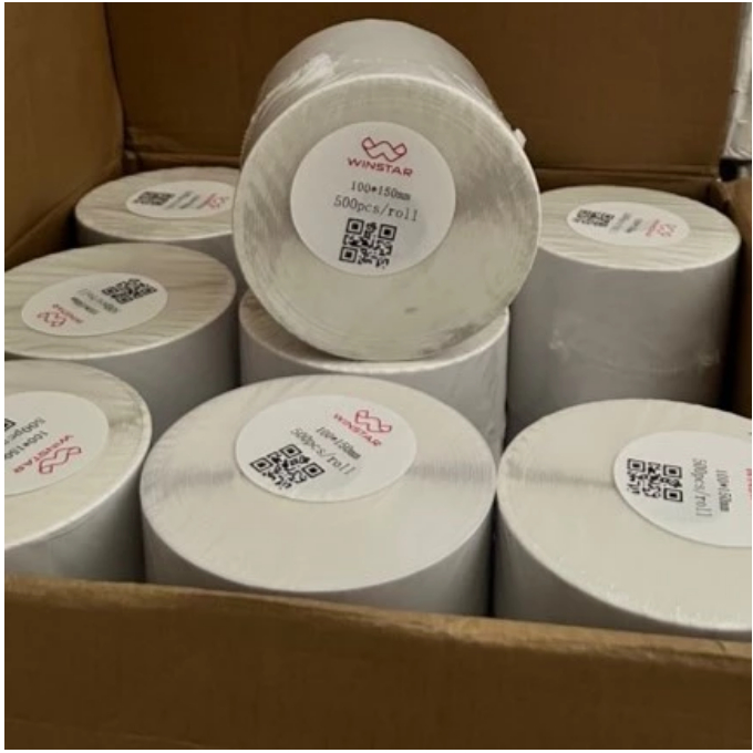 

Label Thermal 100x150 POLOS Sticker Barcode Resi ISI 500 TERMURAH Tanpa Merek