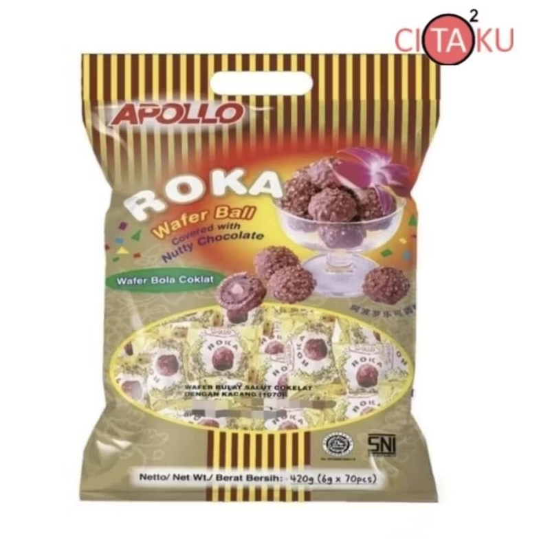 

APOLLO Roka Wafer Ball 420gr (isi 70pcs)