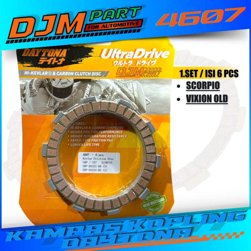 Kampas Kopling Racing Scorpio Scorpio Z Original Daytona 4607