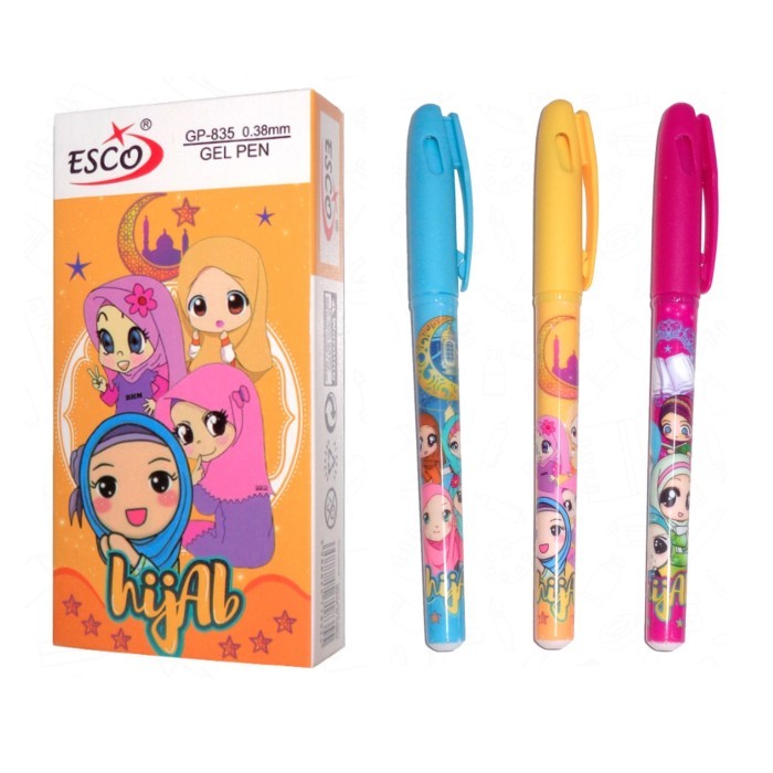 

Gel Pen Pulpen ESCO GP-835 Hijab karakter