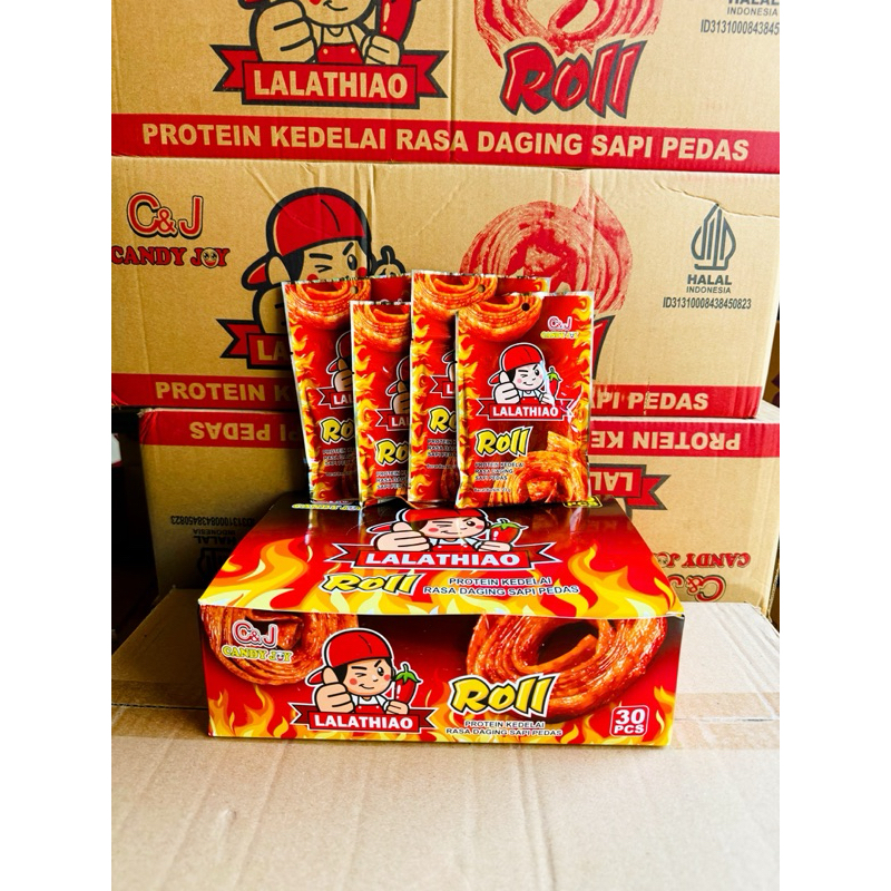 

( 20pcs ) Latiao Roll Candy Joy isi 5pcs - Latiao Sari kedelai rasa daging sapi