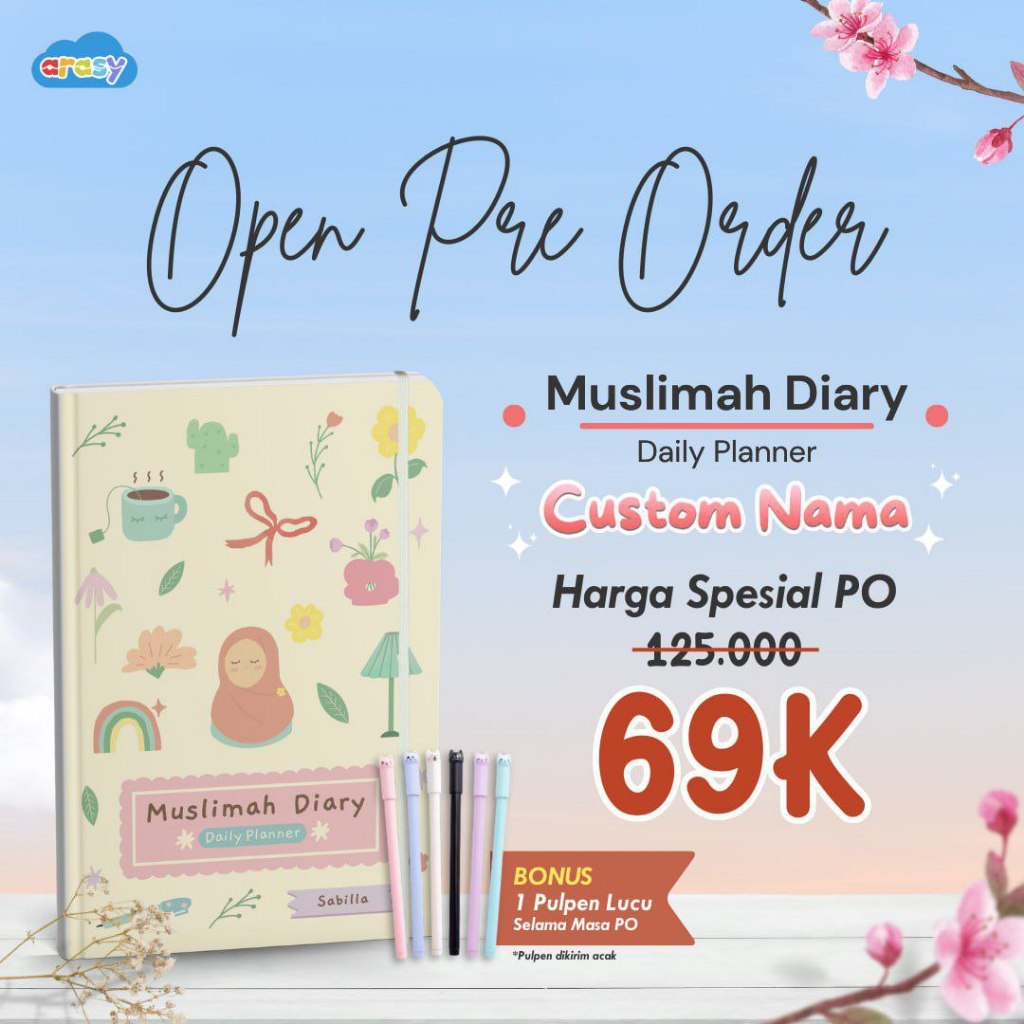 

Muslimah Diary - Daily Planner - Agenda Muslimah Planner Arasy