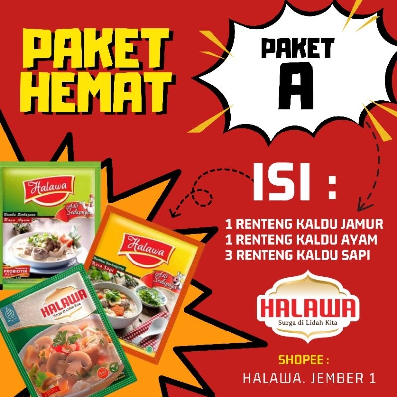 

HALAWA PAKET HEMAT ( Paket A)