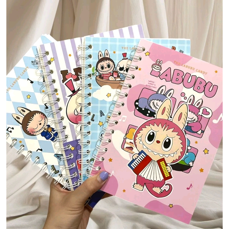 

Labubu buku tulis ring a5 / notebook a5 / buku tulis sekolah isi 60 lembar stationery paper kertas