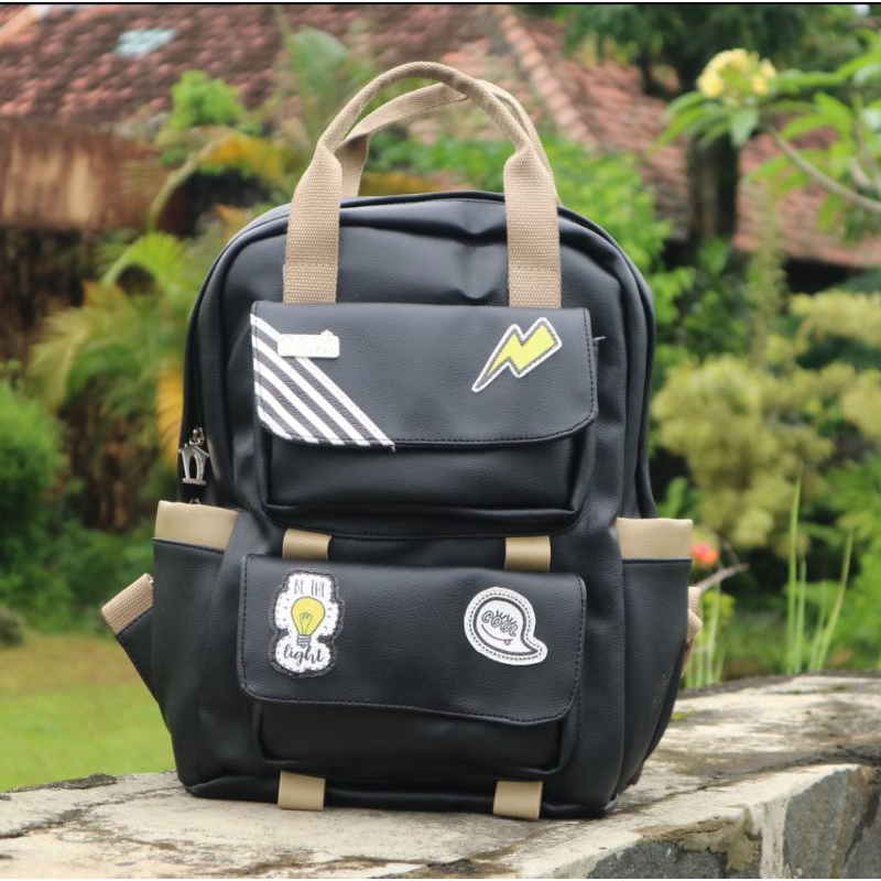 Tas Ransel Rumah Warna Lili Motif Terbaru