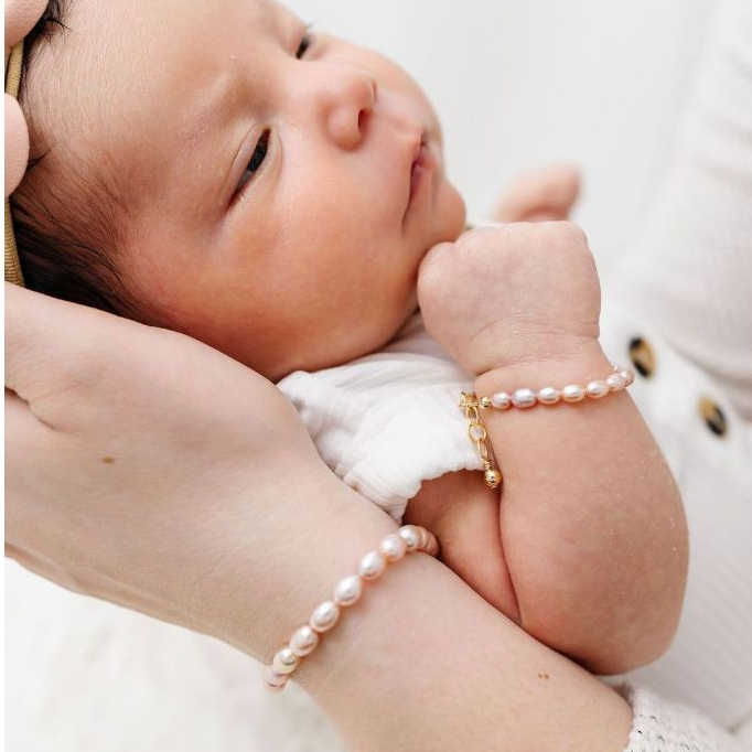 Gelang Bayi anti Iritasi - Gelang Anak mutiara super premium - Gelang Ibu dan Anak - Gelang Couple