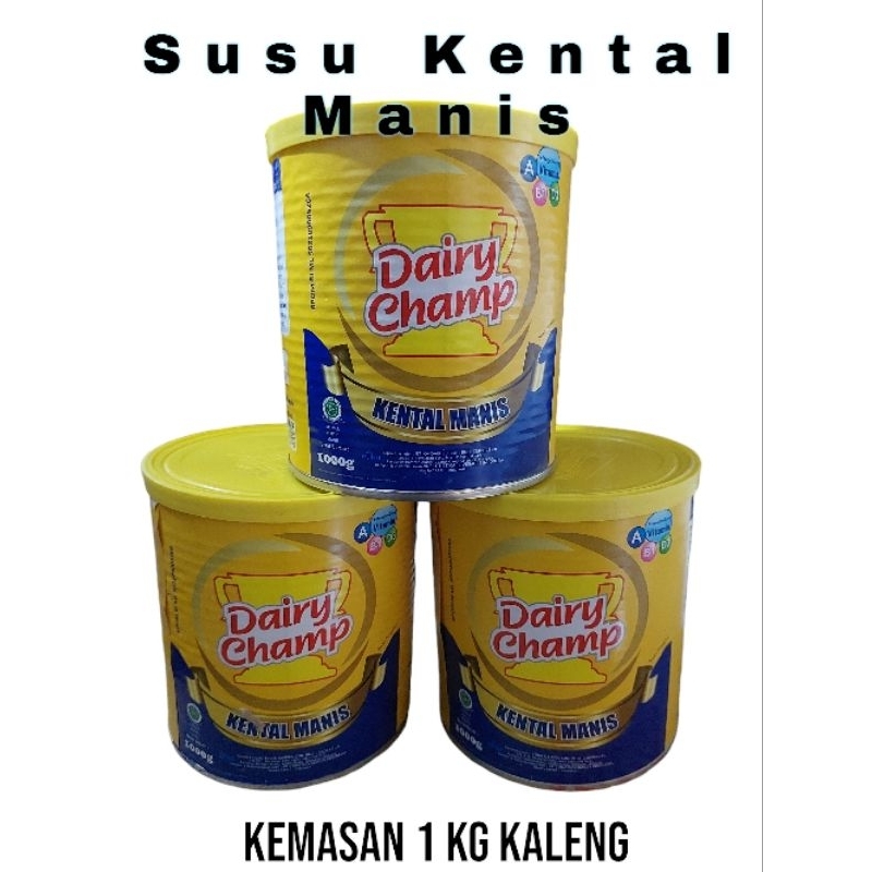 

Dairy Champ Susu Kental Manis Kemasan 1 Kg Kaleng