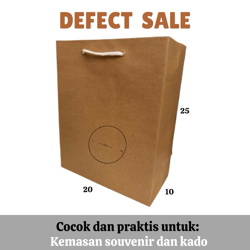 

Paperbag BS (20x25), tas kertas murah, P20 L10 T25