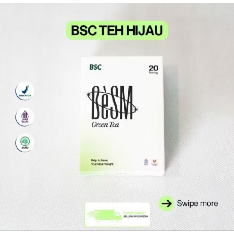 

BSC | BeSM Green Tea Original Teh Penghancur Lemak Tubuh isi 20 tea bag