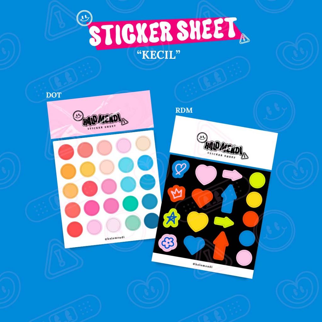 

Sticker Sheet Kecil - Halo Mendi