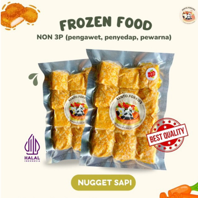 

Nugget Sapi Homemade NON 3P (Pengawet, Pewarna, Penyedap)