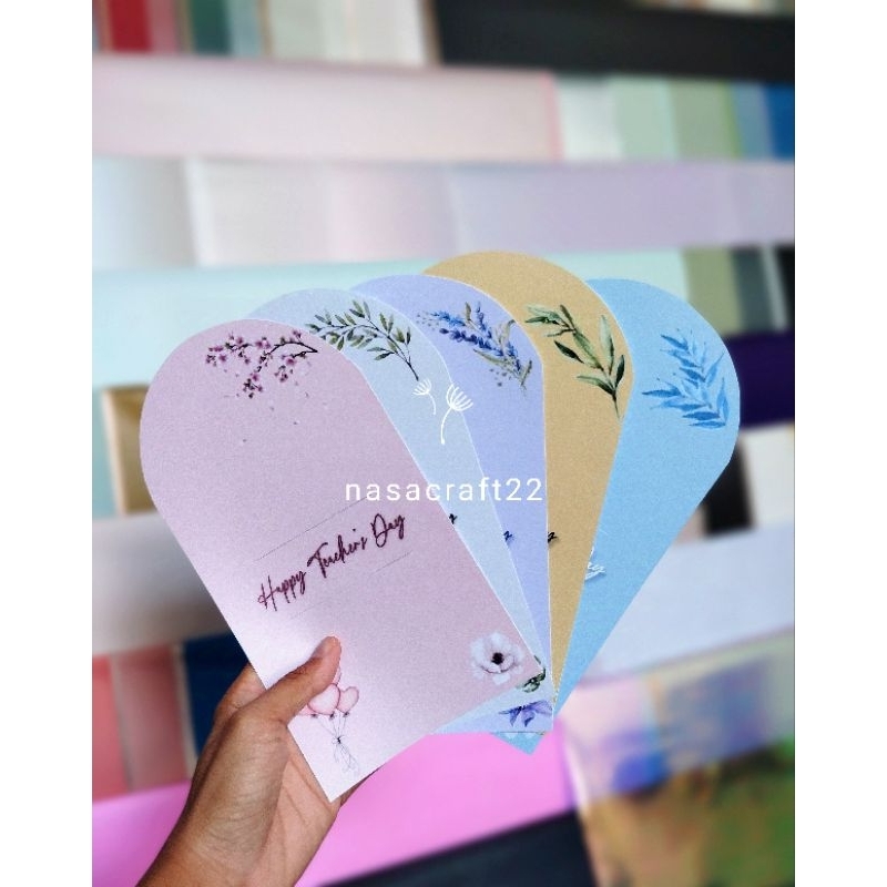 PAPER FLOWERS CARD TEACHER'S DAY/MOTHER'S DAY/ GRADUATION/BIRHDAY