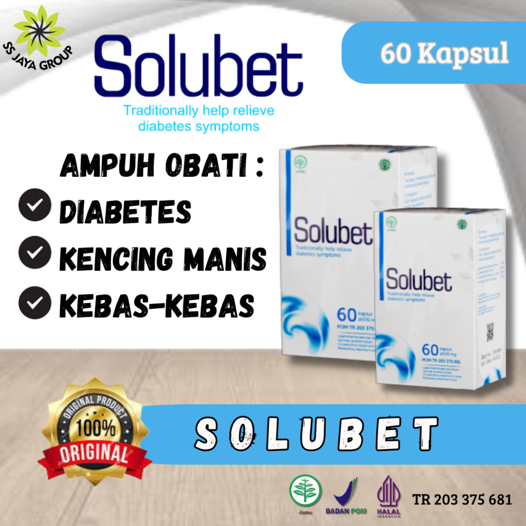 SOLUBET ISI 60 KAPSUL 100% ORIGINAL SUDAH BPOM | BY SS JAYA HERBAL