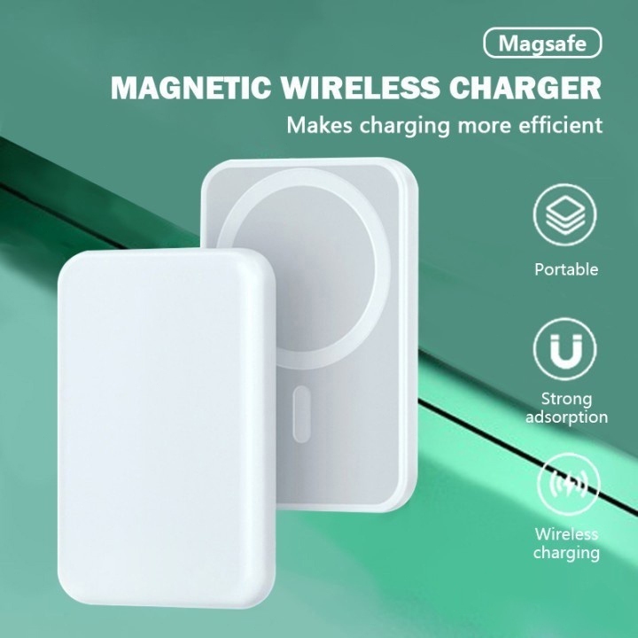 Magsafe Powerbank/Magsafe Battery Pack Wireless Powerbank Magnetic 5000mAh Wireless Charger Mini Pow