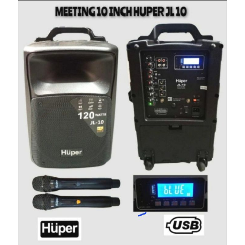 SPEAKER PORTABLE HUPER JL 10 SPEAKER BLUETOOTH 10 INCH
