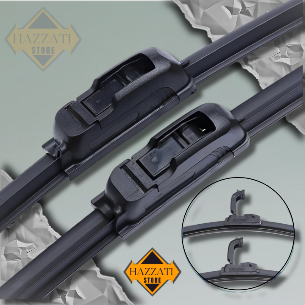 FREE ONGKIR WIPER KACA MOBIL FRAMELESS 2 PCS TRUCK CANTER - WIFER MOBIL TRUK CANTER BLADE FRAMELESS