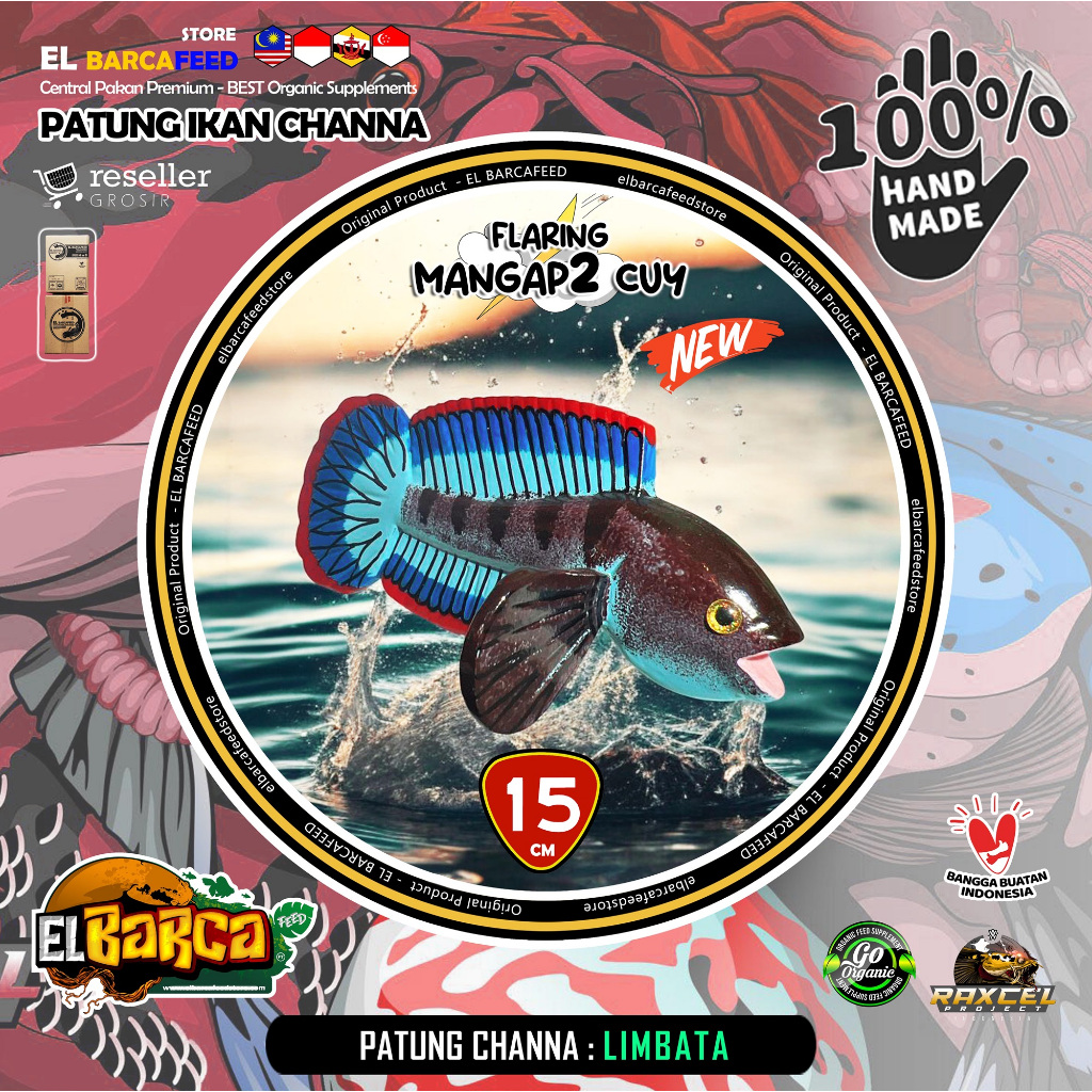 PATUNG CHANNA / REPLIKA CHANNA LIMBATA model Flaring Mangap-mangap  (HANDMADE LIMITED)