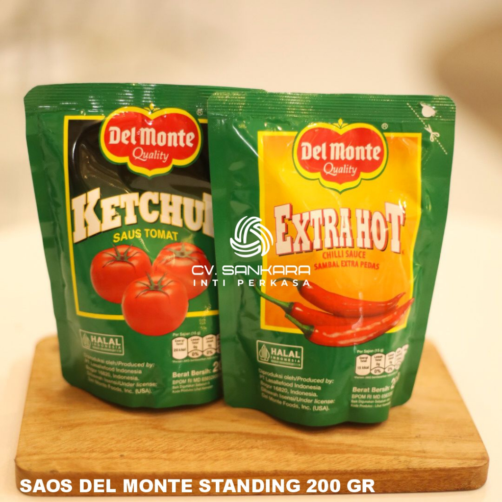 

(E-14) Del Monte Extra Pedas Dan Tomat 200 gram Delmonte standing Pouch